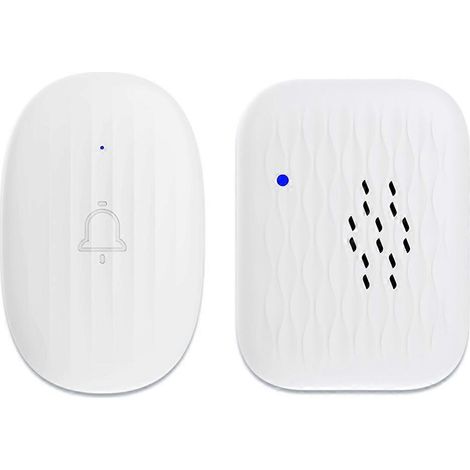 RF433 Mini-Funkklingel, wasserdicht, Lautstärkeregelung, mehrere Klingeltöne, Stummmodus, Smart-Home-fähig, EU-Stecker (1/5)