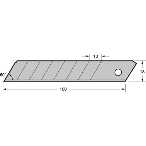 CUCHILLA P/CUTTER 18mm (50und) TAJIMA MOD.LCB-50