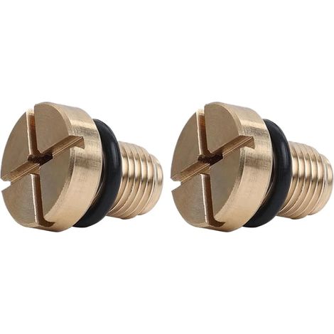 2 pièces vis de radiateur de liquide de refroidissement for E36 E46 E39 E90 17111712788 purgeur d'aération purge radiateur de liquide de refroidissement en laiton (1/4)