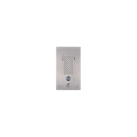 Platine audio encastrée inox 1 BP IP/SIP avec synthèse vocale pictos et boucle magnétique IXSSAL - AIPHONE 200945 (1/2)