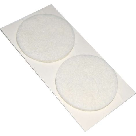 Feltrino feltrino feltrini adesivi bianco d40 pezzi 2 - masidef (1/2)