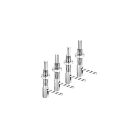 4Pcs Goupille Plongeante Indexable Rétractable, M6 L Goupille Ressort Acier Inoxydable Verrou À Ressort Télescopique Avec Écrou Pour Machinery Shipbuilding (1/5)