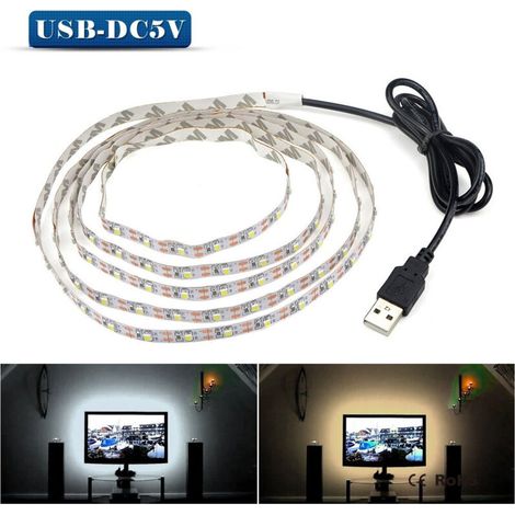 Bande Led - 90 Cm - Jaune - Smd 5050 - 5 V - Pour Rétroéclairage Tv - 1 Pièce (1/5)