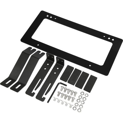 Plaque d'immatriculation Support en Alliage d'Aluminium pour Tesla Model 3 2017-2022 Noir Kit de Fixation (1/5)
