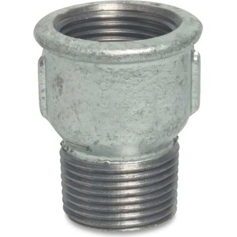Raccord Fileté Fonte Malléable 2 Pouces - Mamelon Double Filetage (1/2)