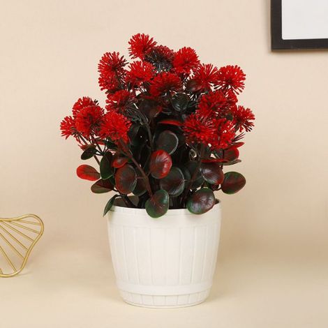 -1PCS FLEUR-PLANTE ARTIFICIELLE, Pièces pour la maison, plante en pot de fleurs artificielles -Fleurs de lilas, rouge (1/3)
