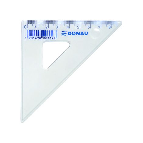 Donau Geodreieck 8,5cm - präzise, transparent