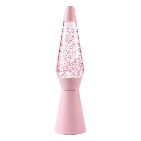 iTotal - Spaceship Glitter Lamp - Pastel Pink - 40 cm