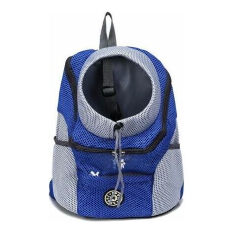 [JAMAIS UTILISÉ]1 pièce de transport pour animaux de compagnie portable et confortable pour le vélo, la randonnée, les voyages, le shopping (L, bleu) (1/3)