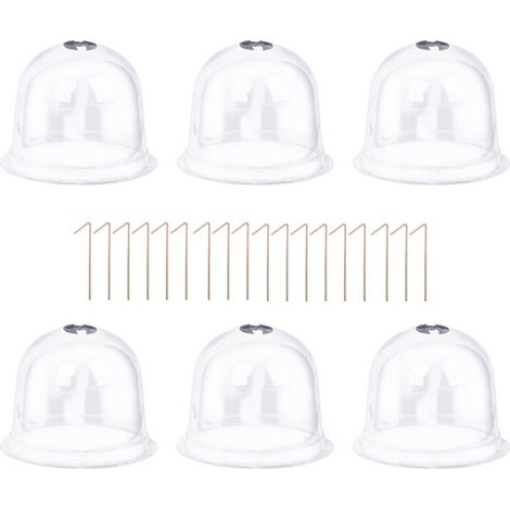 Plant Cold Cover Greenhouse Plastic Dome Garden Plant Cover Antifreeze Outdoor Seedling Care 26x21cm