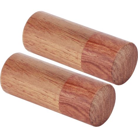 Lot de 10 boîtes cylindriques en bois pour huiles essentielles, flacons de rangement et étuis de transport (diamètre extérieur : 2,5 cm). (1/5)