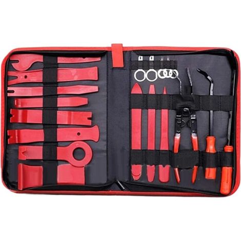 Kit De Démontage Intérieur De Voiture 19 Pièces, Outil De Démontage De Garnitures en Plastique De Voiture, Extracteur De Clips De Voiture, Outils De Panneau (1/5)