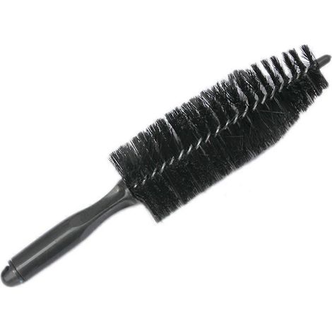 Brosse conique universelle noire pour jantes de pneus de camions et voitures (1/2)
