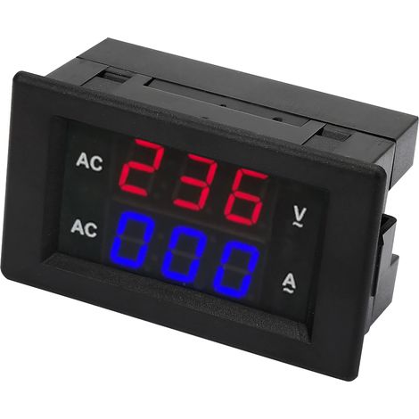 LED-Digitalanzeige AC 100300V Voltmeter 0-100A Amperemeter (Rot-Blau) (1/5)