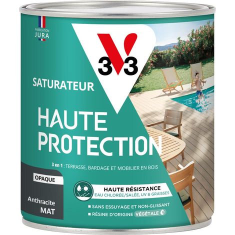 Saturateur Haute Protection Biosourcé V33 anthracite Mat - 0,75L