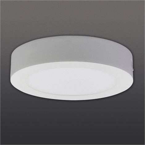 Plafonnier LED Rond Design Classique Éclairage Blanc Chaud 3000K Diamètre 17 cm Hauteur 4 cm - PANGIVO (1/5)