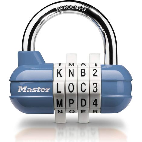 Master Lock 1534EURD Lucchetto con Combinazione, Colore Casuale, 5.9 x 6.4 x 2.6 cm (1/5)