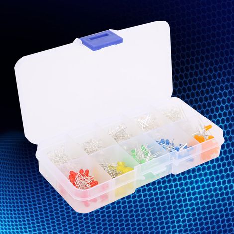 Lot de 300 diodes LED 6 couleurs, petites perles lumineuses en ligne, rouge, vert, jaune (1/5)