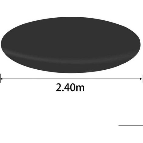 Bâche de protection pour piscine hors sol ronde - PZCC - PZCC - Diamètre 457 cm - Polyester Oxford PU - 15 œillets (1/4)