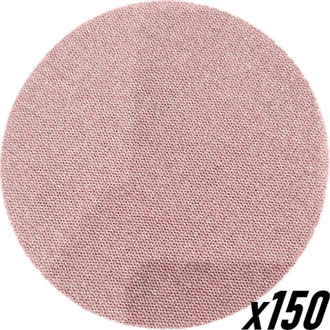 Boite de 50 - Disques abrasifs AIRNET Ø150 mm auto-agrippant - ponçage sur BA13, bois, métal - PACK de 3 Épaisseur du grain: P 120 (intermédiaire/finition) (1/5)