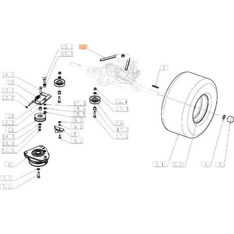 Correa original para tractor cortacésped OLEOMAC OM105J/16H SGN272731253