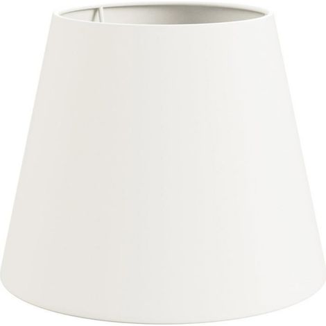 1 Abat-jour, Lin Blanc, Design Rond, Diamètre 20cm, Pour Lampe Table Plafonnier (1/5)