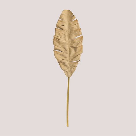 SKLUM Dekoratives künstliches Blatt Camille Beige Semoline                                  