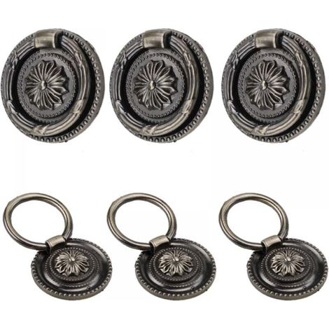 Vintage-Möbelgriffe, Vintage-Möbelknöpfe aus Messing, Vintage-Schubladengriffe, Vintage-Möbelgriffe mit Schrauben (1/4)