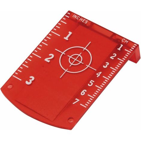 Plaque de carte cible laser pour niveau laser rouge - FLT20R (1/4)