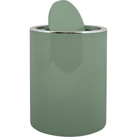 Spirella Kamaka Pattumiera ribaltabile, Capacità 6L, Verde Basilico