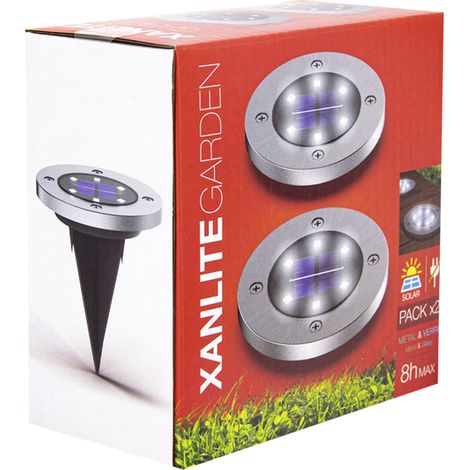 Xanlite Spot foco solar Led 6500K IP44 (2 Unidades)