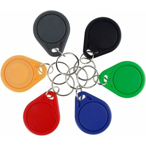 Set mit 10 RFID-Ausweisen, 13,56 MHz, programmierbarer MCT-Android-UID, modifizierbarer CUID-Chip, Schwarz (1/2)
