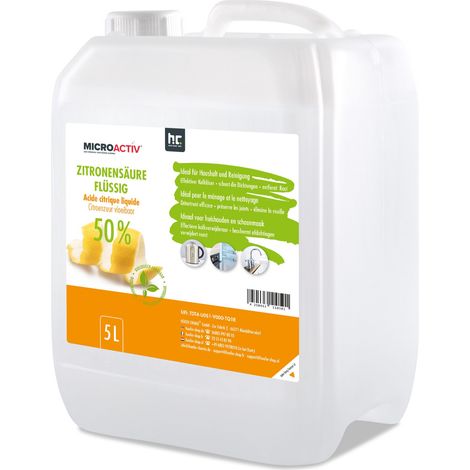 5 L Microactiv® Zitronensäure 50% flüssig (1/5)