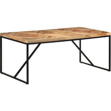 vidaXL Dining Table 180x90x76 cm Solid Acacia and Mango Wood (1/5)