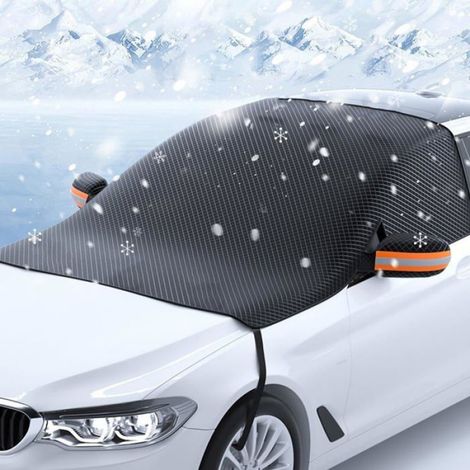 Housse de pare-brise de voiture, imperméable, antigel, protection solaire, anti-neige, anti-glace, pliable, résistant aux. (1/4)