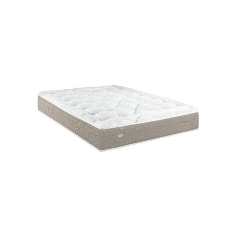 Matelas Epeda PERSEID MORD 140x190 ressorts ensachés latex naturel 4 cm Multi-Air OEKO-TEX beige clair moelleux 2 places