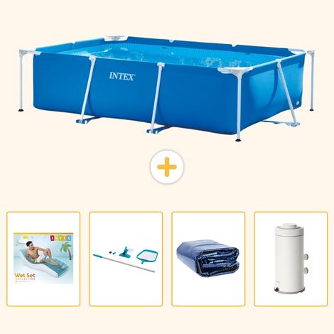 Intex Piscine Tubulaire Rectangulaire - 300x200x75 cm - 5-pièces S96 (1/5)