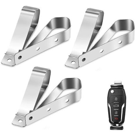 Set mit 6 Clips für Garagentoröffner, silberne Garagentoröffner-Fernbedienung (1/5)