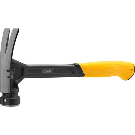 Dewalt Martillo de cara lisa de 624 g, construcción de acero de una pieza y eje de acero grueso tratado térmicamente para una durabilidad en todo el lugar de trabajo.