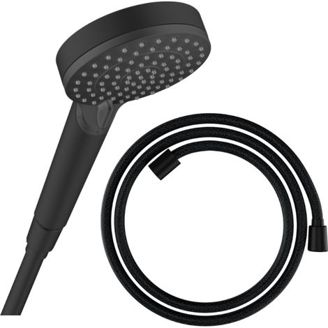 Pommeau de douche HANSGROHE Vernis Blend + Flexible Designflex 160 cm noir mat