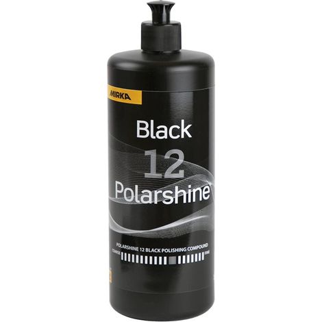 Mirka Polarshine 12 Nero/ 1000 ml/Lucido professionale medio-grosso/Senza silicone