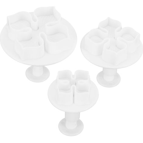3-teilige Kuchenform mit Hortensienmuster, Frühlings-Ausstecher, Gebäckwerkzeug (1/5)