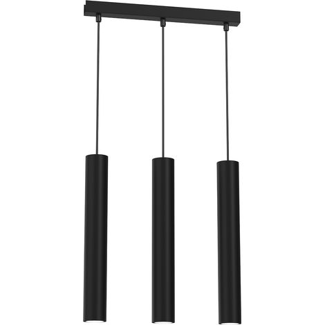 Milagro HUDSON MLP8792 schwarze Röhrenpendelleuchte 3xGU10 (1/5)