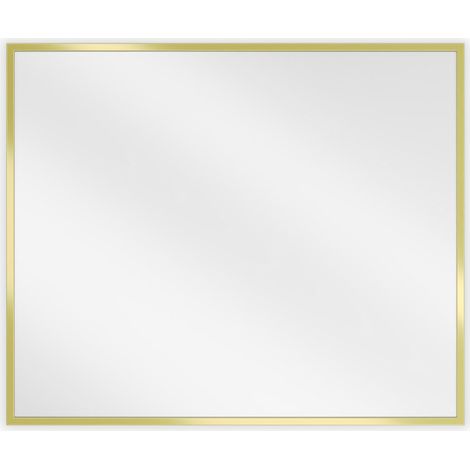 Mexen Loft specchio da bagno rettangolare 60 x 50 cm, cornice dorata - 9852-060-050-000-50 (1/5)