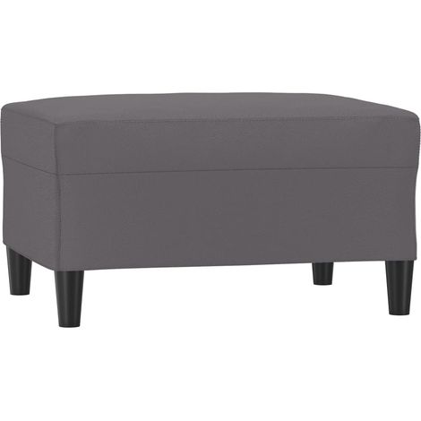 Repose-pied Gris 70x55x41 cm Similicuir