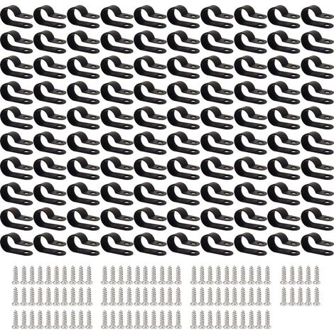 100 Colliers Nylon 12mm Fixation Cordon Vis Serrage (1/5)
