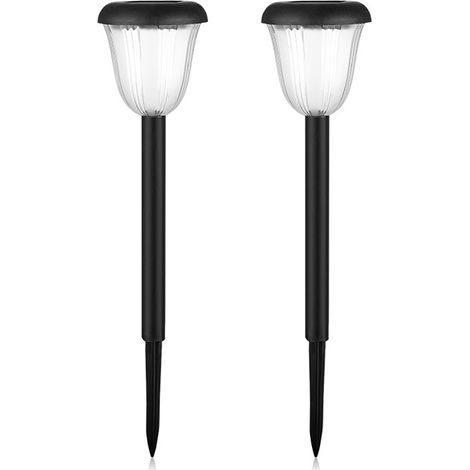 Lampe Solaire Extérieure - 35 x 9,8 cm et 34,5 x 8 cm - Étanche IP65 - Pour Jardin Pelouse Allée Balcon - 2 Pièces (1/5)