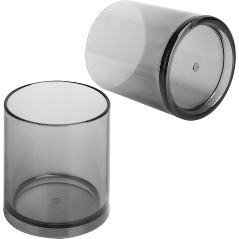 Verre à vin rond de 200 ml, petit format, gris, idéal pour le vin, le thé ou le whisky, parfait pour un bar, un restaurant ou toute la famille. (1/5)
