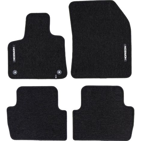 Tapis de Sol de Voiture pour Peugeot 5008 II 2017-2024 Velours Durable Noir 4Pcs (1/5)