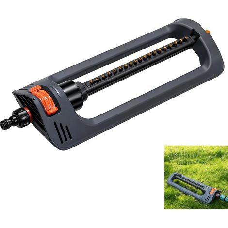 Cabezal de aspersor de jardín, aspersor oscilante, patrones de pulverización ajustables, caudal de agua personalizable, adecuado para el riego de césped y jardines. (1/5)